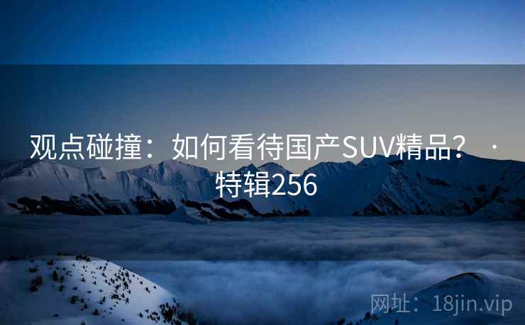 观点碰撞：如何看待国产SUV精品？ · 特辑256  第2张
